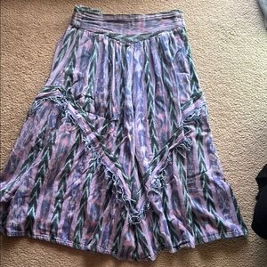 Vintage western skirt with fringe